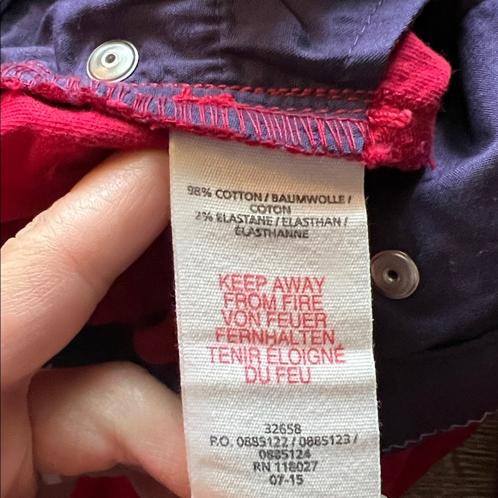 Mini Boden Red Velvet Adjustable Waist Pants size 5Y - Picture 5 of 5